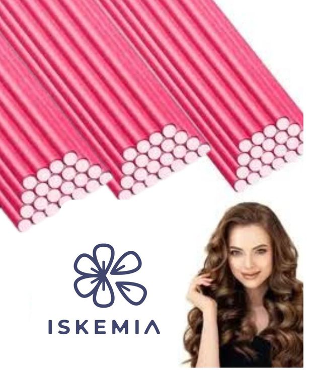 Set x20 Tubos Ruleros Flexibles para ondular cabello y extensiones en CORAL