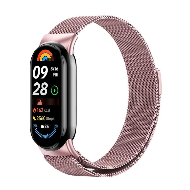 Correa Milanesa para Xiaomi Mi Band 10 - Rosado