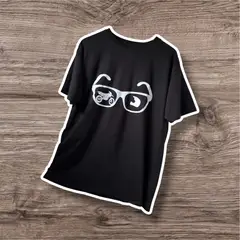 GENERICO - Polo de Motocicleta Camiseta Algodon Negro Burnout Peru