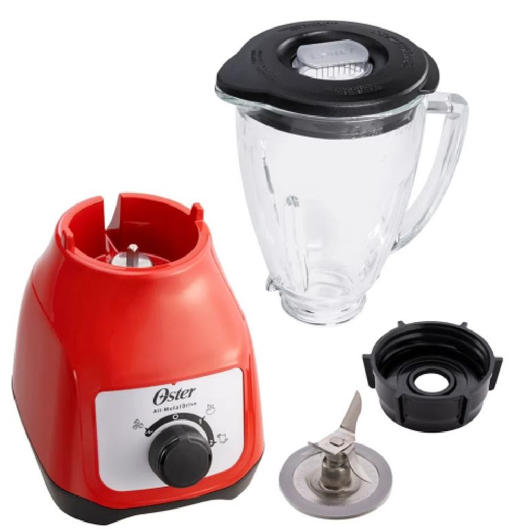 Licuadora Roja 15L 550W BLSTKAGRRD con Vaso de Vidrio