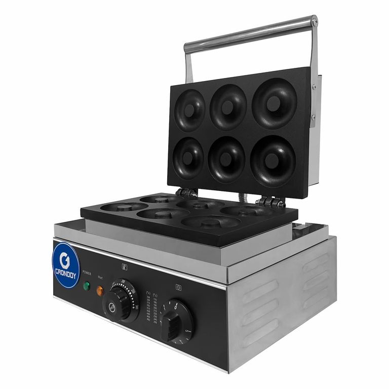 Máquina para donas 6 pz, acero inoxidable antiadherent