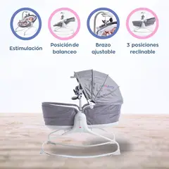 TINY LOVE - Silla Mecedora 3 en 1 «COZY ROCKER NAPPER» Heather Grey
