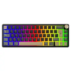 ROYAL KLUDGE - Teclado RK R65 Cableado PHANTOM - CHARTREUSE SWITCH
