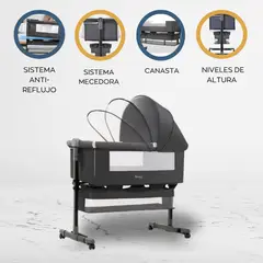 POWER KIDS - Cuna Corral Colecho «DULCESUEÑO» Black