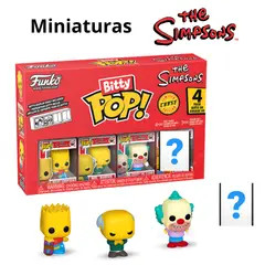 FUNKO - Miniaturas Bitty Pop The Simpsons Bart Simpson 4 Pk