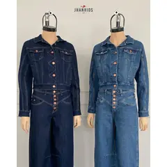 JHAN HIDS - Casaca Cropped Denim Galatea