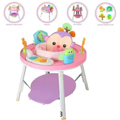 IDEAL - Diverti Saltarin 3 en 1 Centro de Entrenimiento 360° Rosado