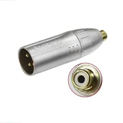 GENERICO - Adaptador de metal Plug Canon a Jack RCA-MA3MRF - Seetronic