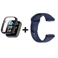 CASE - Pack correa Azul+ Bumper para Redmi watch 5 Active
