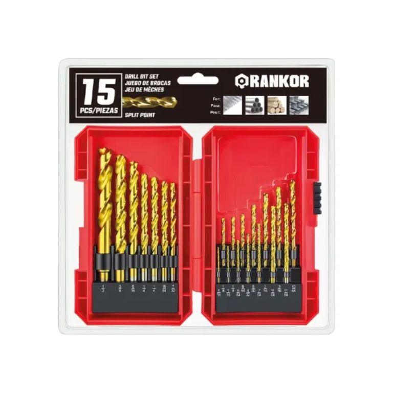 Juego De Brocas Para Metal X 15pzs1510mm Hss-tin