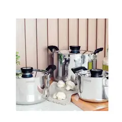 TRAMONTINA - Jgo Bateria de Cocina Grano Compact 6 Pzas T/Ac. Mango Bak