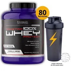 Ultimate Nutrition - PROSTAR WHEY 5LB VAINILLA + SHAKER - PROTEÍNA WHEY