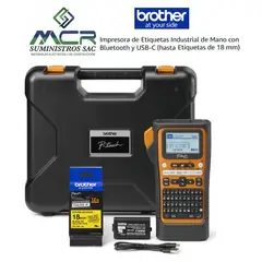BROTHER - Impresora de Etiquetas Industrial + Bluetooth y USB-C hast18mm
