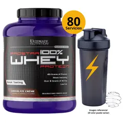 Ultimate Nutrition - PROSTAR WHEY 5LB CHOCOLATE + SHAKER - PROTEÍNA WHEY