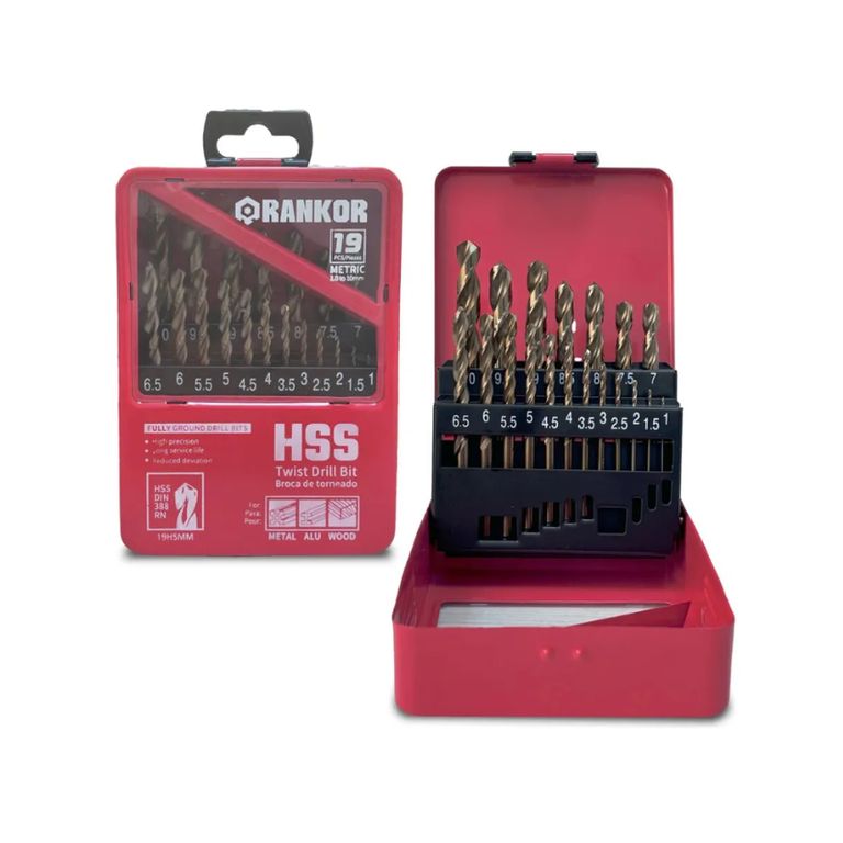 Juego De Brocas Para Metal X 19pzs 110 Mm Hss- Co