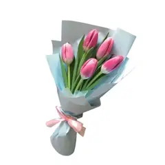 D'AMOUR - Ramo de 5 tulipanes