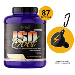 ULTIMATE NUTRITION - ISO COOL 5LB VAINILLA + PORTASUPLEMENTOS - PROTEÍNA ISOLATADA