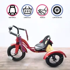 DOUX BEBE - Triciclo Chavo CURVA LIGHT RED