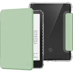 FINTIE - Funda carcasa transparente Kindle Paperwhite 12 y Colorsoft - 7 PuLG - Matcha