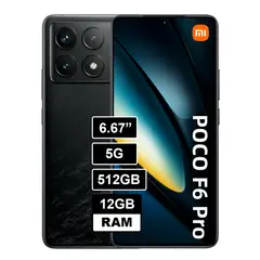 XIAOMI - CELULAR POCO F6 PRO 512GB 12GB RAM NEGRO