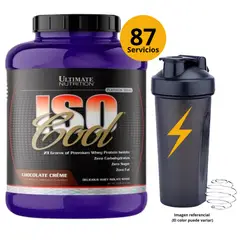 ULTIMATE NUTRITION - ISO COOL 5LB CHOCOLATE + SHAKER - PROTEÍNA ISOLATADA