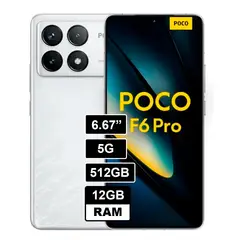 XIAOMI - CELULAR POCO F6 PRO 512GB 12GB RAM BLANCO