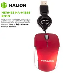 HALION - Mouse Alambrico HERMES HA-M1858 USB DPI 1000