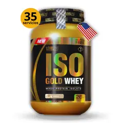 LEVEL PRO - ISOGOLDWHEY DE 1kg VAINILLA - PROTEÍNA ISOLATADA
