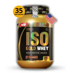 LEVEL PRO - ISO GOLD WHEY DE 1kg CHOCOLATE - PROTEÍNA ISOLATADA