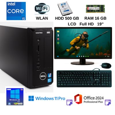 Computadora completa D06S I5, RAM 16 GB, HDD 500GB + Windows 11P y Office 2024 PP