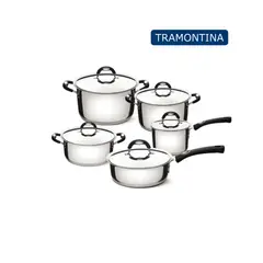 TRAMONTINA - Jgo Ollas Duo Silicone X 10 Pza A/Inoxidable