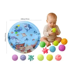 GENERICO - Alfombra Sensorial de Agua con Pelotas Coloridas 6pzs - Bebé