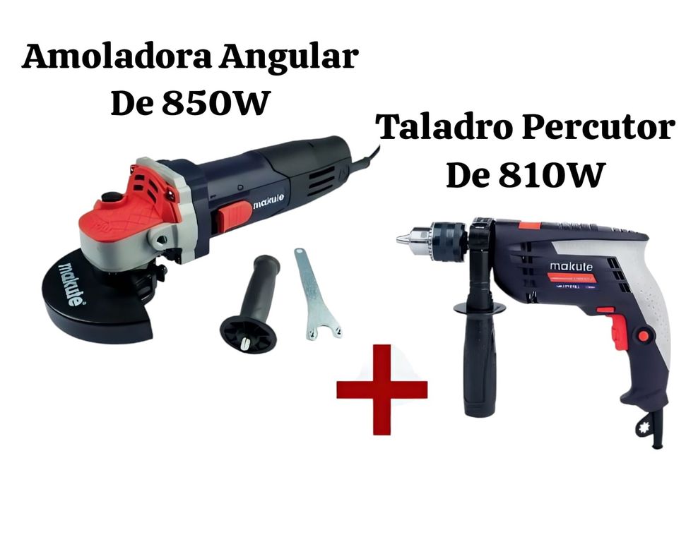 Combo Amoladora Angular 850W + Taladro Percutor 810W