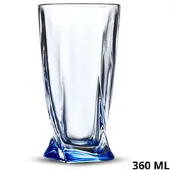 ICHIMATSU - Set X 6 Vaso Alto Liso Curvo Azul 360Ml-
