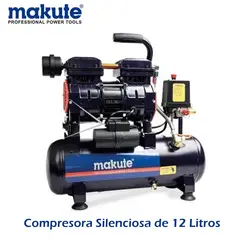 MAKUTE - COMPRESORA SILENCIOSA DE AIRE DE 12 LITROS