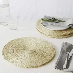 GENERICO - Set de 6 manteles individuales tapetes tejidos