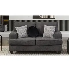 GENERICO - Sofa Dos Cuerpos Diamon Gris Oscuro