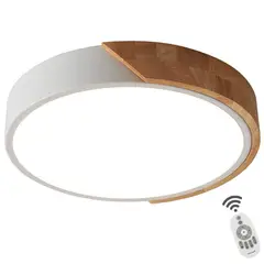 HOME NEAT - LED Lámpara de Techo Moderna Ø30cm Regulable para Habitacion - Blanco