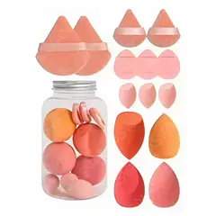 GENERICO - Set de Esponjas Para Maquillaje x14 Piezas Melones