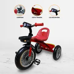 DOUX BEBE - Triciclo Chavo para Niños «TRIKE II» Red