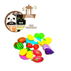 GENERICO - Pack12 Juguete para Niñas de Cortar Frutas Y+Regalo Agendita