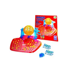 RYBIU IMPORT - Pack2 Bingo Familiar de 48 Cartas para Reuniones Rojo