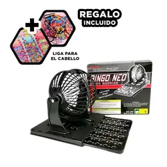 RYBIU IMPORT - Bolillera para Sorteos Color Negro Y+Ligas de Regalo