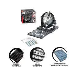 RYBIU IMPORT - Pack4 Bingo Neo Facil de Usar Negro Y+Banderitas Adhesivas