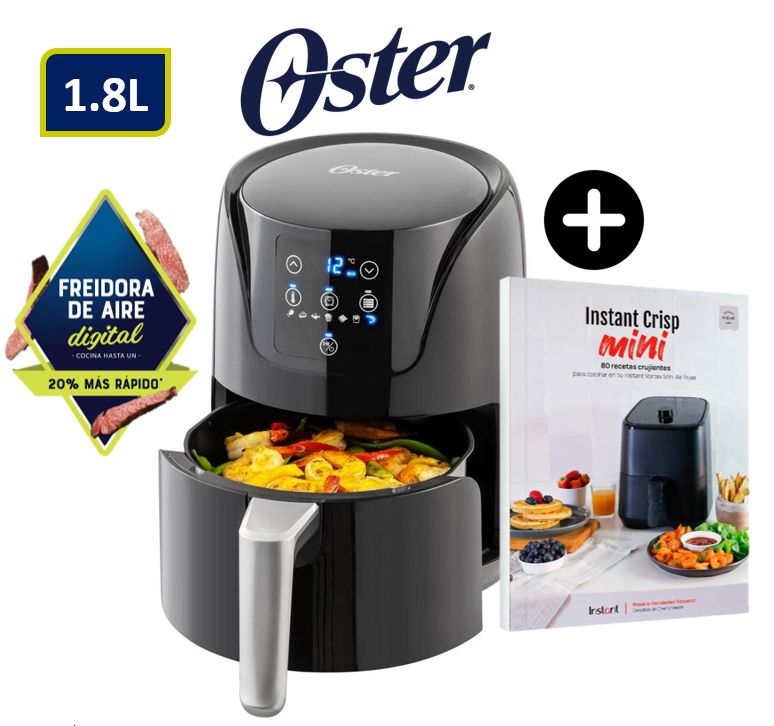 FREIDORA DE AIRE DIGITAL DE 18L CKSTAF18DDF + LIBRO INSTANT CRISP