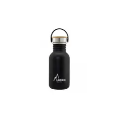LAKEN - BOTELLA ACERO INOXIDABLE BAMBOO 0 . 50L NEGRO -