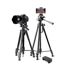 WEIFENG - Trípode para Cámaras y Celulares WT-3570 170cm + Adaptador celular a Trípode
