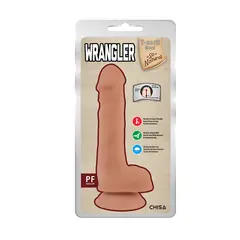 CHISA - Dildo Realista Wrangler 19 cm x Ø 3.9 cm Consolador Articulado Trigueñ