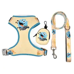 GENERICO - PECHERA MONSTER + CORREA + BOLSA DISPENSADORAS TALLA M CREMA