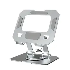 GENERICO - Soporte para Tablet, iPad y Celular de Metal – Plegable 360° Portátil